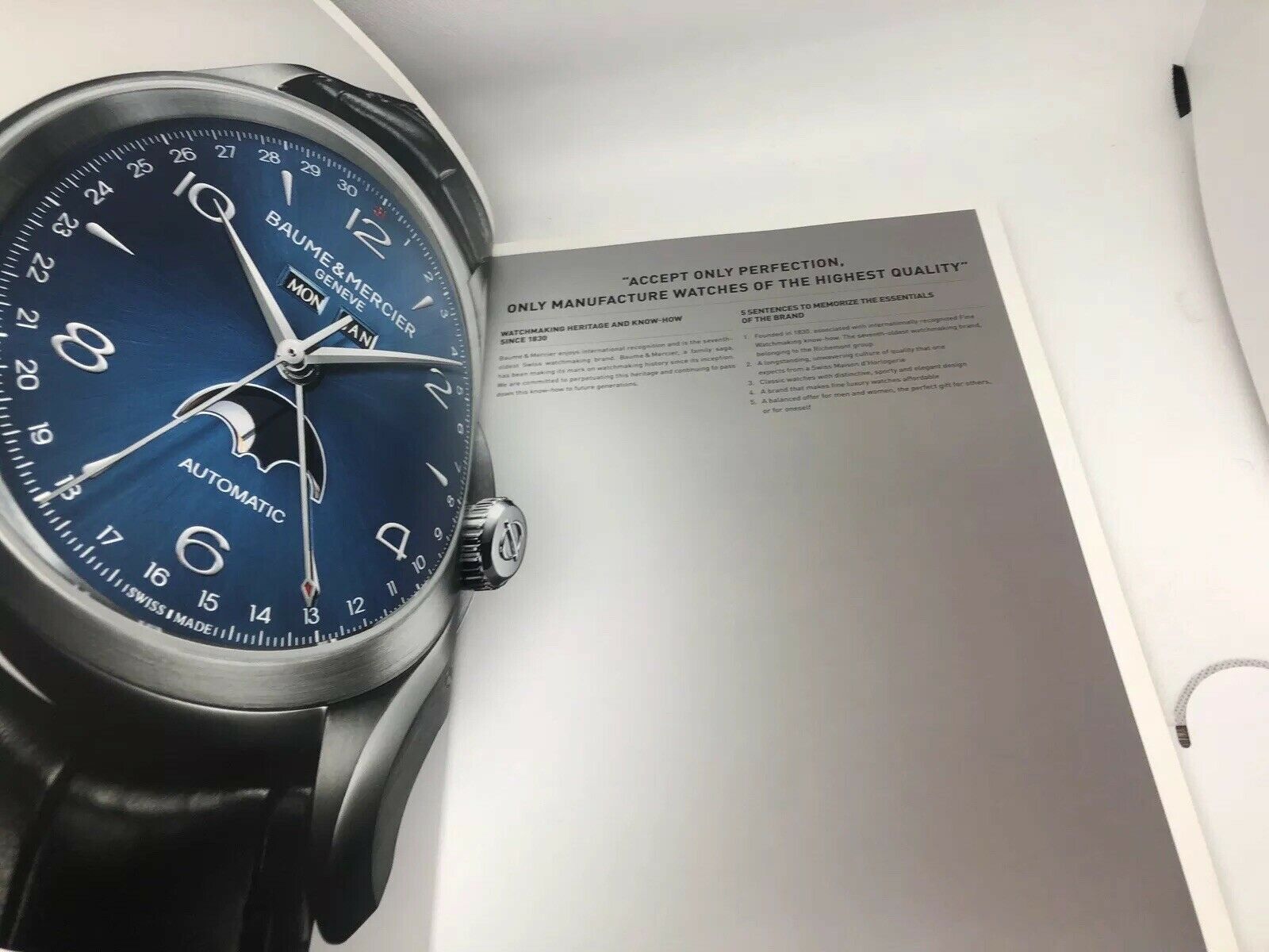 Baume Mercier Manual Guide Hardcover Book 2013 2014