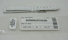 New Camille Fournet 14mm White Alligator Strap Genuine Steel Buckle Authentic