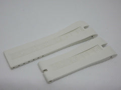New Roger Dubuis 23mm White Rubber Strap