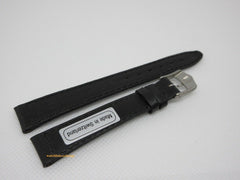 New Tag Heuer 14mm Black Leather Strap Steel Buckle