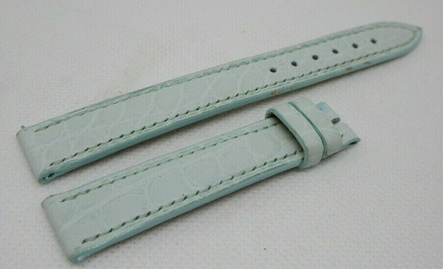 New Franck Muller 14mm Light Blue Alligator Strap OEM Genuine