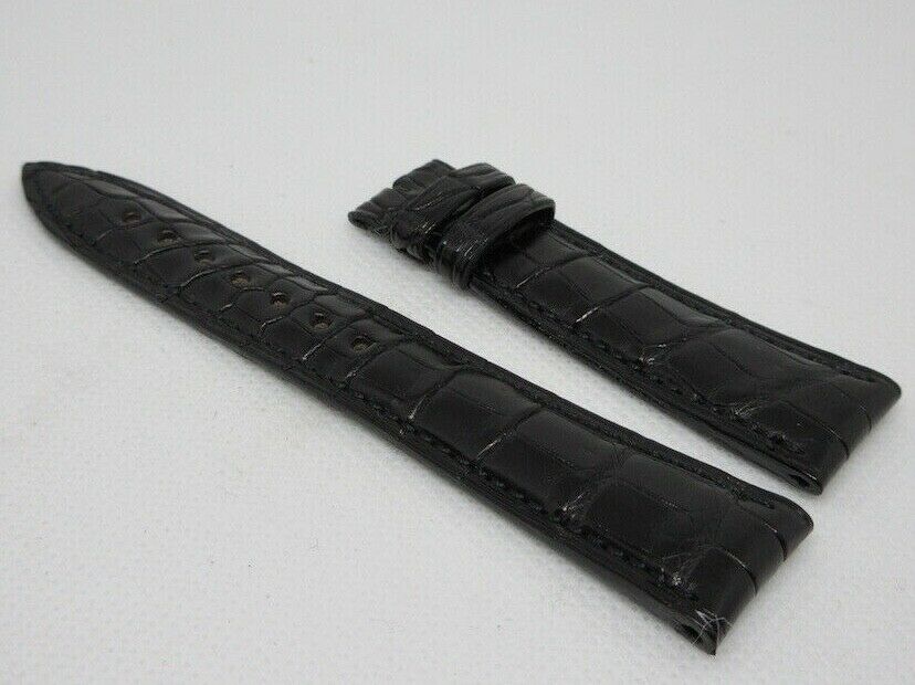 New Blancpain 18mm Black Alligator Strap OEM Genuine