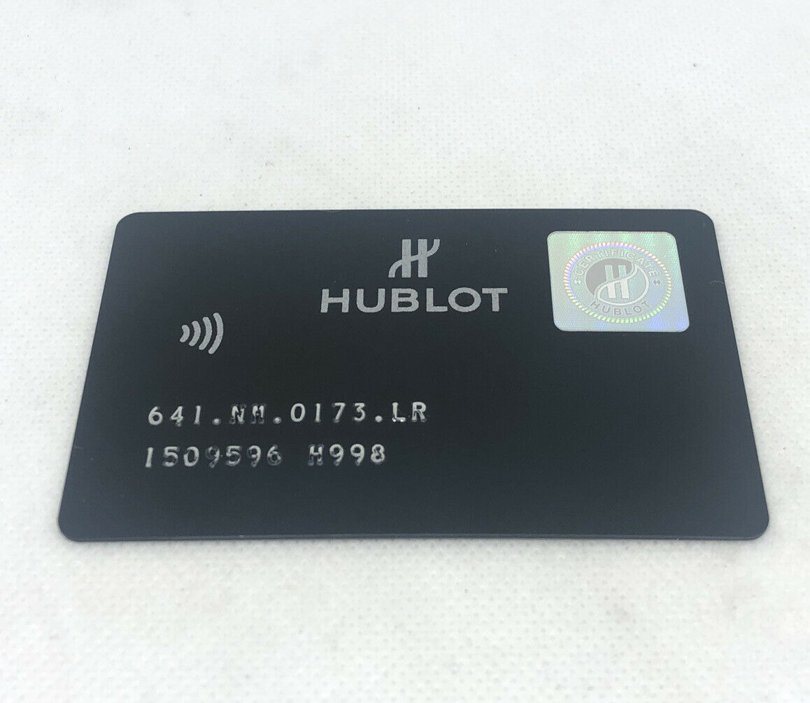 Hublot Spirit Of Big Bang Blank Warranty Card OEM Genuine
