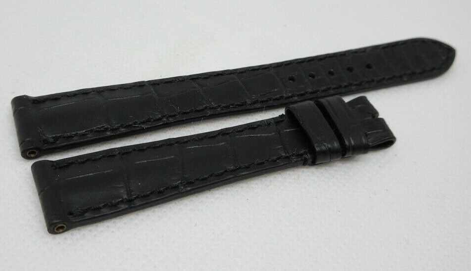 New Roger Dubuis 14mm Black Alligator Strap OEM Genuine