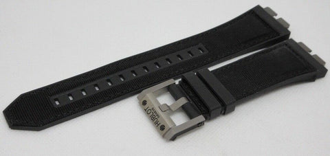 New Hublot Black Rubber Nylon Strap Titanium Buckle King Power Oceanographic OEM