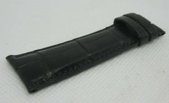 New IWC 21mm Black Alligator Strap OEM Genuine 1 Piece