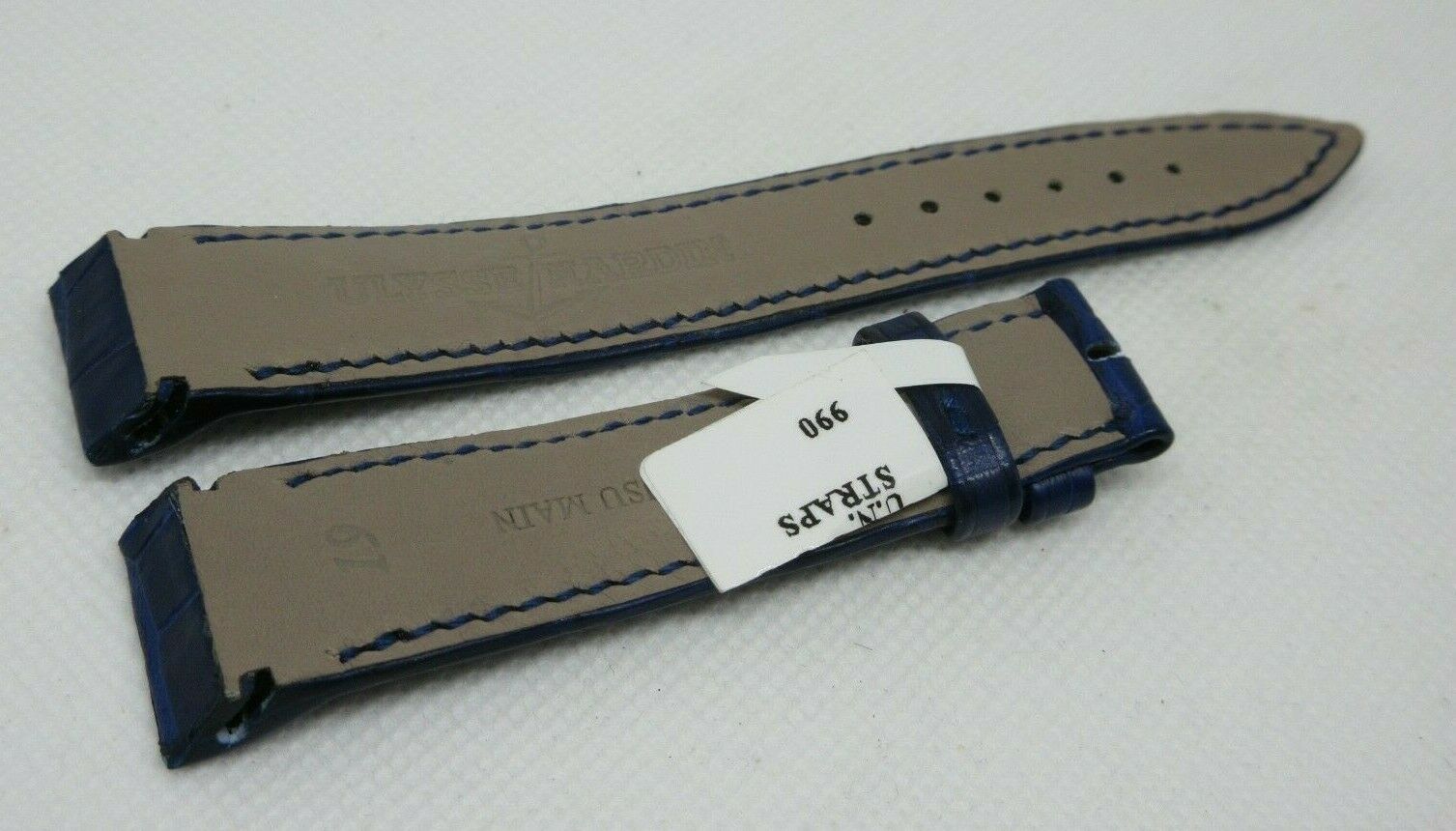 New Ulysse Nardin Blue Alligator Strap 19mm OEM Genuine