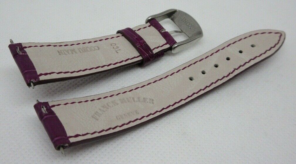 Franck Muller 17mm Purple Alligator Strap OEM