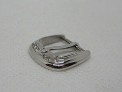 New Franck Muller 12mm 18k White Gold Diamond Tang Buckle OEM Genuine
