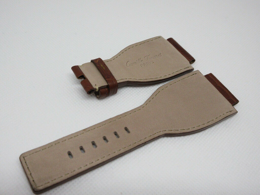 New Bell & Ross Brown Alligator Strap for BR-01 BR-03 by Camille Fournet