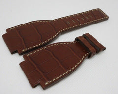 New Bell & Ross Brown Alligator Strap for BR-01 BR-03 by Camille Fournet