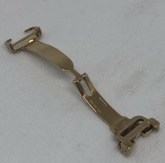 New Baume Mercier 16mm Gold Plated Stainless Steel Deployant Buckle OEM Genuine