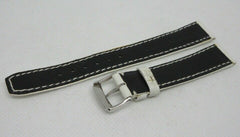 Baume Mercier 16mm White Alligator Strap Genuine OEM Stainless Steel Tang Buckle