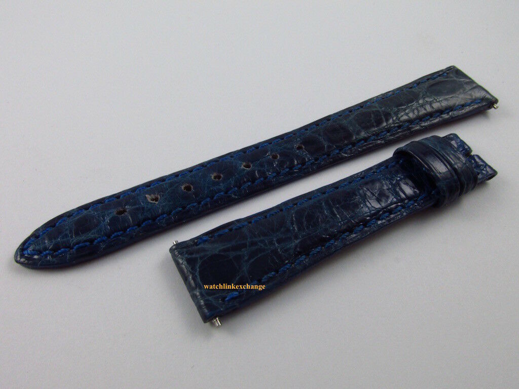 Jaeger LeCoultre 14mm Blue Alligator Strap OEM