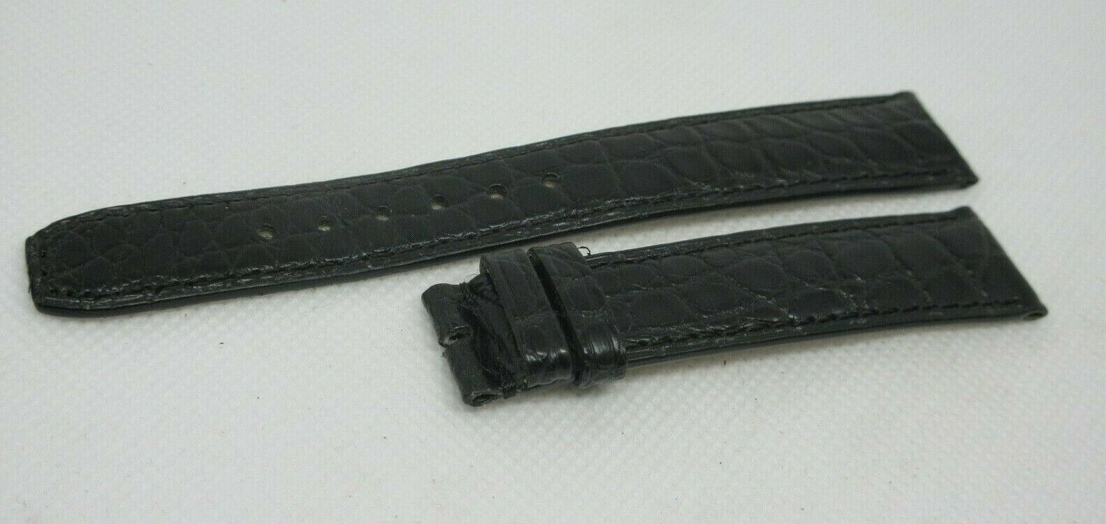 New Baume Mercier 18mm Black Alligator Strap OEM Genuine