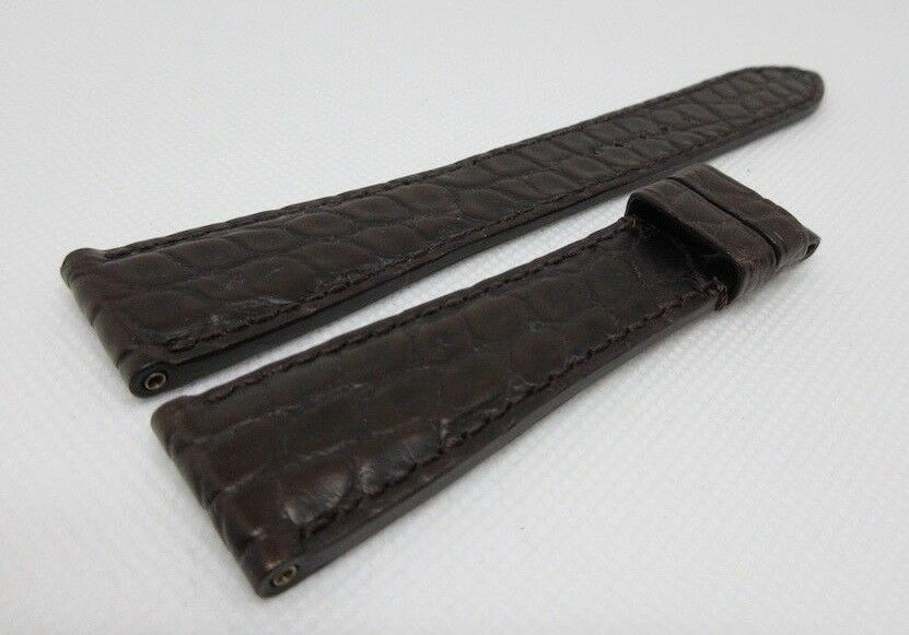 New Roger Dubuis 20mm Brown Alligator Strap XL Size