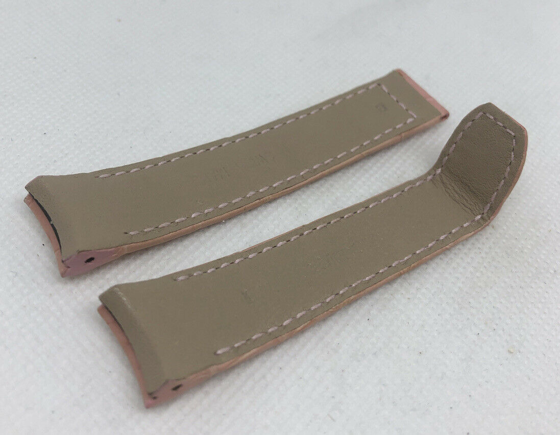 Baume Mercier 17mm Pink Alligator Strap OEM Genuine