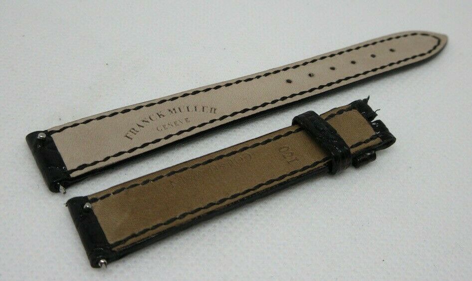 Franck Muller 14mm Black Alligator Strap OEM Genuine 1752 Series
