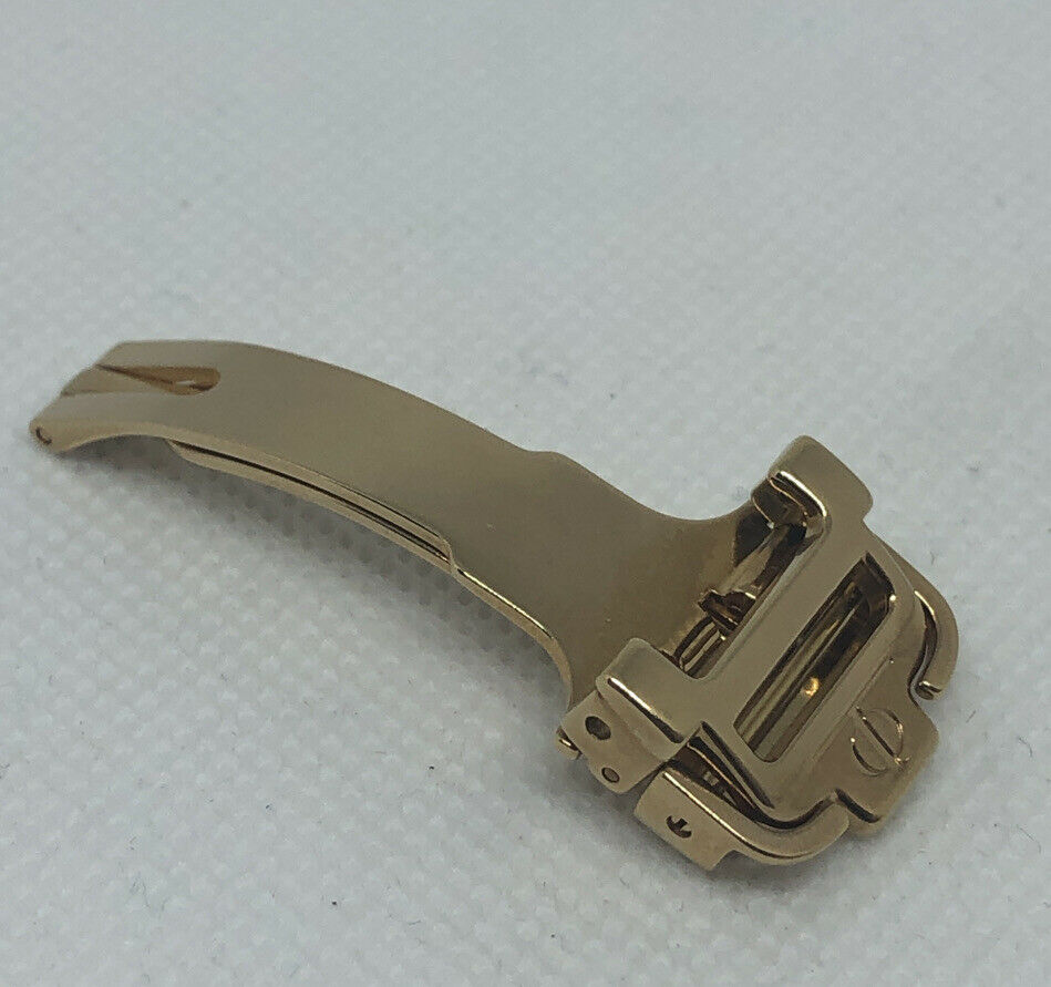 New Baume Mercier 16mm Gold Plated Stainless Steel Deployant Buckle OEM Genuine