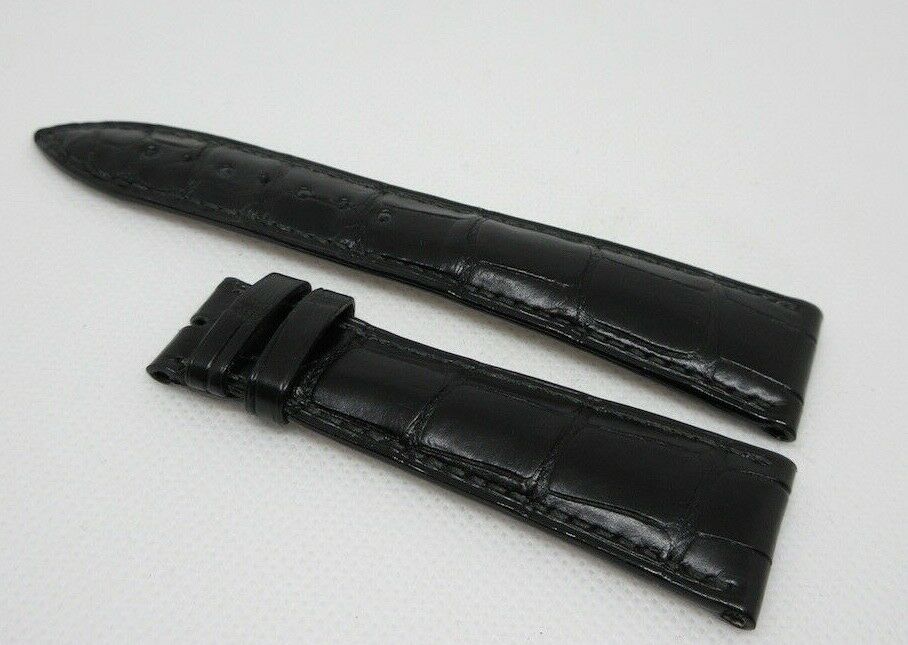New Blancpain 22mm Black Alligator Strap OEM Genuine