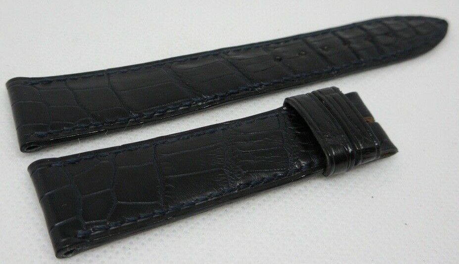 New Blancpain Blue Alligator Strap 19mm OEM Genuine