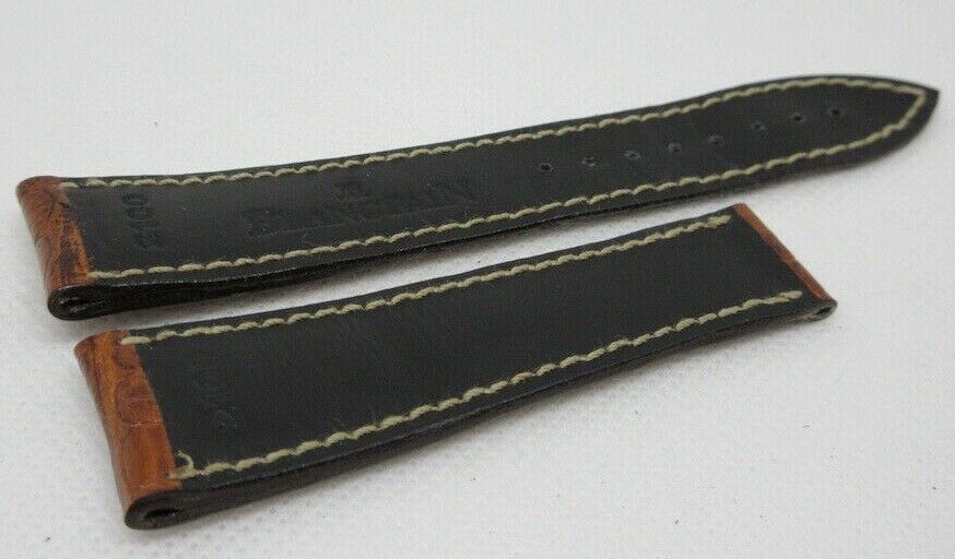 Blancpain 20mm Brown Alligator Strap OEM Genuine XS Short Size