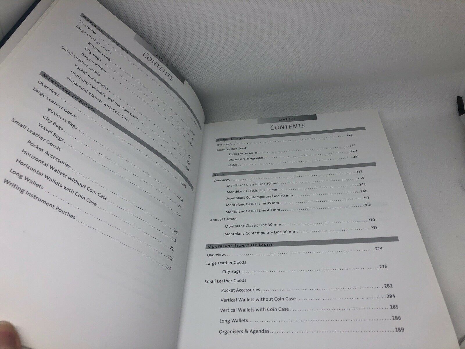 Montblanc Leather Book Hardcover Guide Catalog 2013 2014