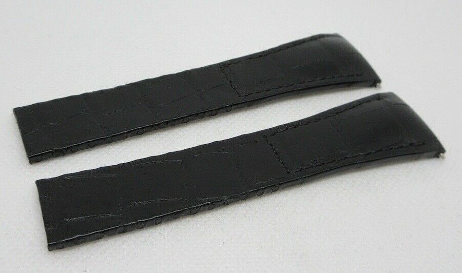 New Roger Dubuis 25mm Black Alligator Strap OEM XL Size