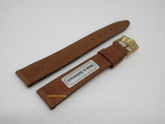 New Tag Heuer 14mm Brown Leather Strap Buckle