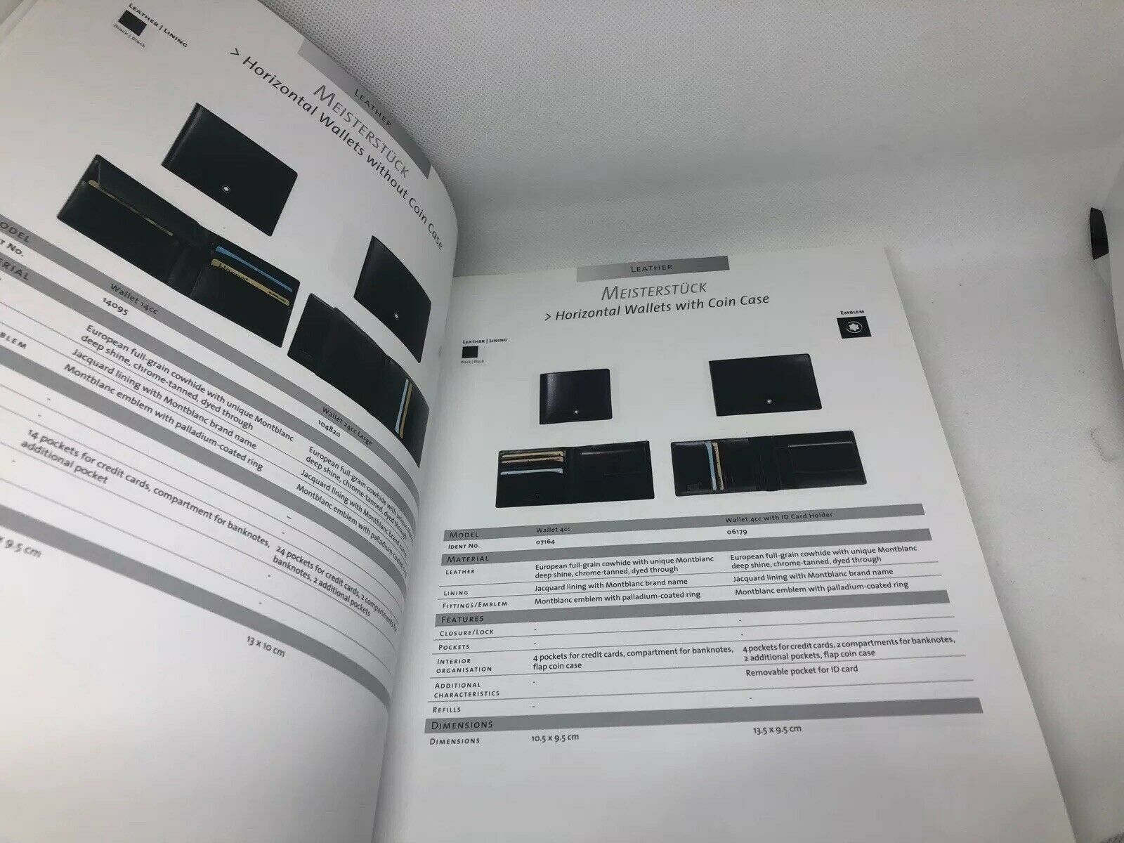 Montblanc Leather Book Hardcover Guide Catalog 2013 2014