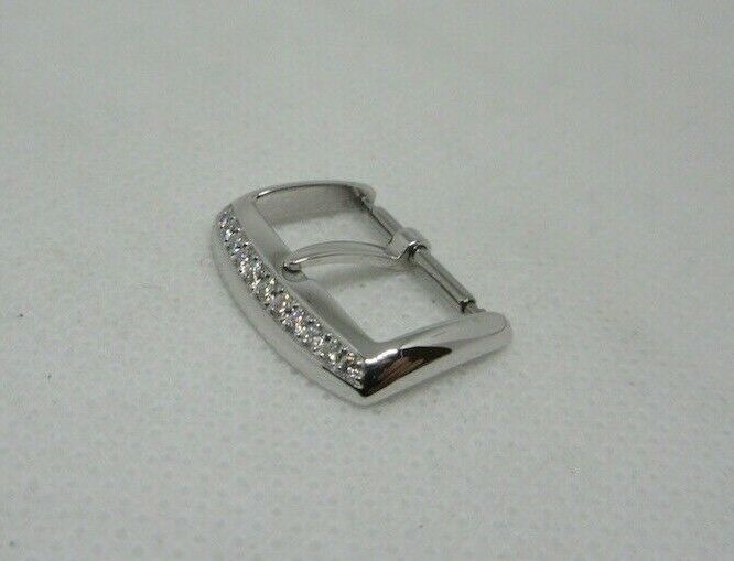 New Franck Muller 16mm 18k White Gold Diamond Tang Buckle OEM Genuine