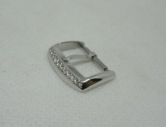 New Franck Muller 16mm 18k White Gold Diamond Tang Buckle OEM Genuine
