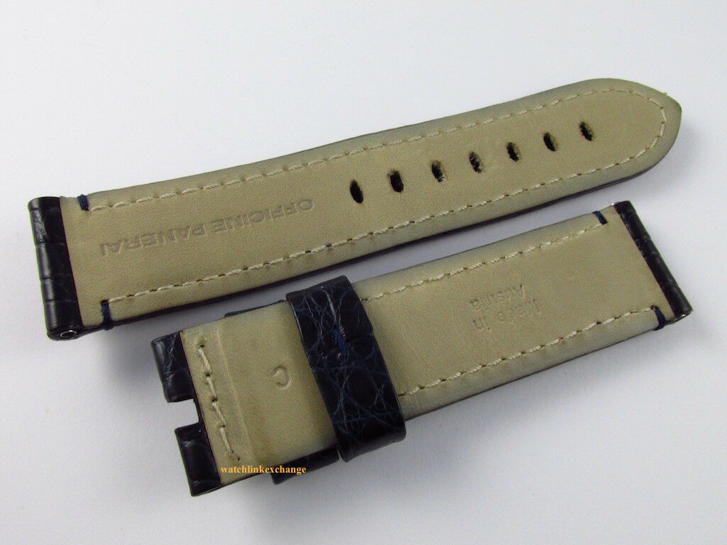Panerai 22mm Blue Alligator Strap OEM A Series Mare Nostrum