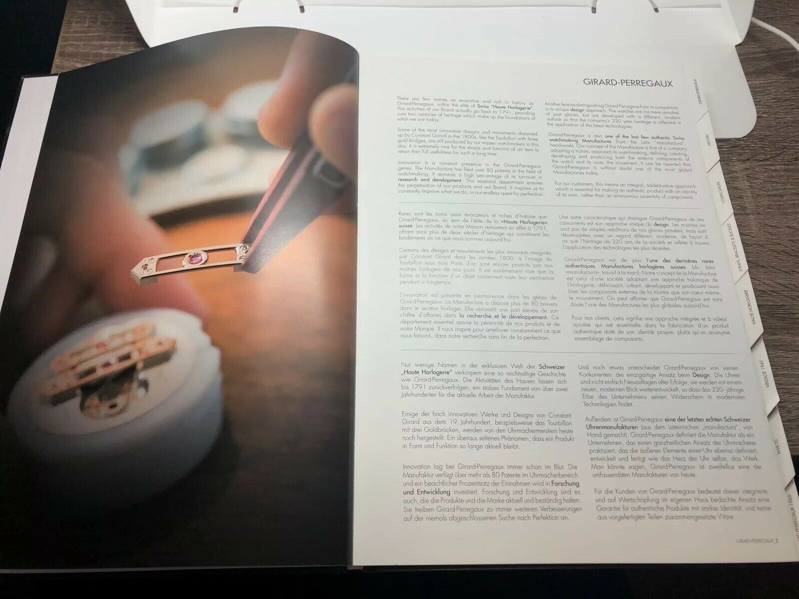 Girard Perregaux Watch Book Catalog Hardcover Complete Collection 2011 2012 Rare