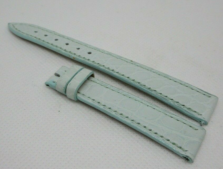 New Franck Muller 14mm Light Blue Alligator Strap OEM Genuine