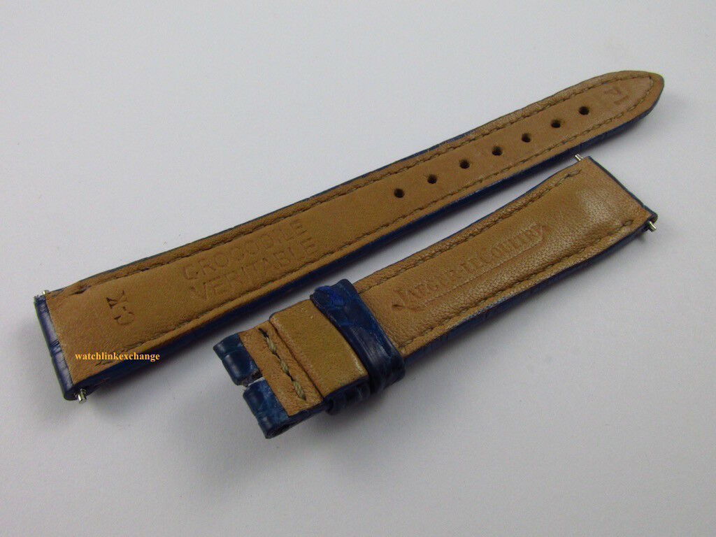 Jaeger LeCoultre 14mm Blue Alligator Strap OEM