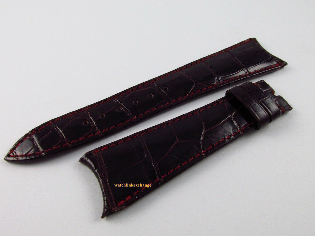 Audemars Piguet Huitieme 20mm Burgundy Alligator Strap OEM Maroon