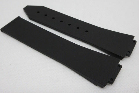 New Hublot Big Bang 21mm Black Rubber Strap OEM Striped