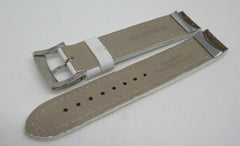 Giuliano Mazzuoli Manometro 18mm White Leather Strap Stainless Steel Buckle