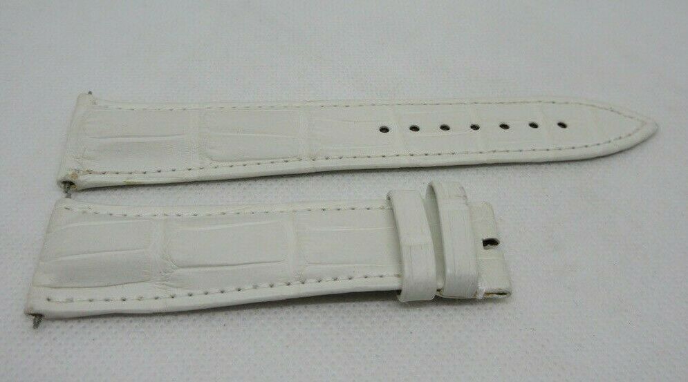 New Franck Muller 22mm White Alligator Strap OEM Genuine