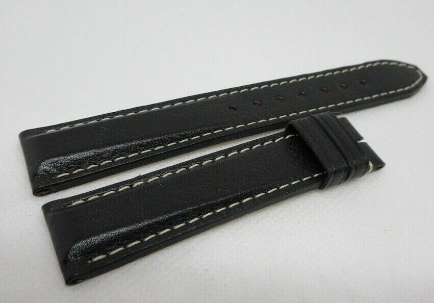 New Tag Heuer 18mm Black Leather Strap OEM