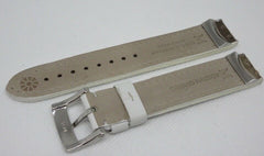 Giuliano Mazzuoli Manometro 18mm White Leather Strap Stainless Steel Buckle OEM