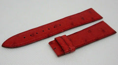 New Blancpain Red Ostrich Leather Strap 19mm OEM Genuine