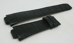New Baume Mercier 25mm Black Alligator Strap OEM Genuine Bag