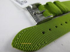 New Bedat & Co. 16mm Green Silk Grosgrain Strap Stainless Steel Buckle OEM