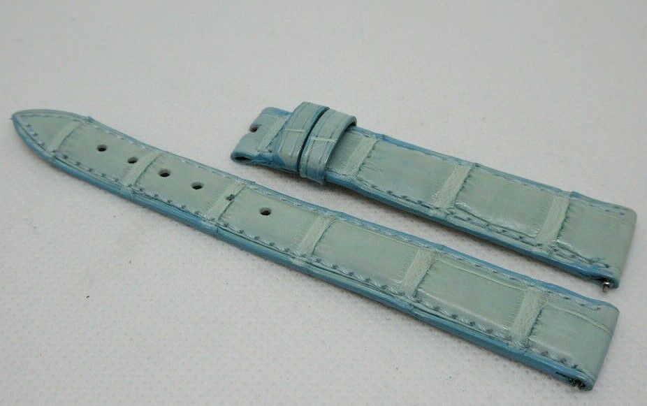 New Franck Muller 14mm Light Blue Alligator Strap OEM Genuine 1752 Series