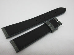 New Zenith 17mm Grey Green Alligator Strap OEM