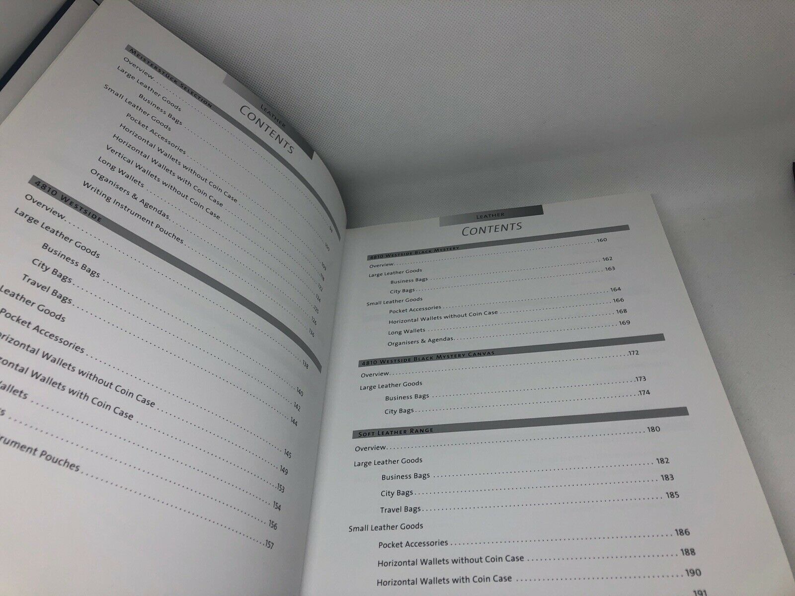 Montblanc Leather Book Hardcover Guide Catalog 2013 2014