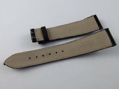 Glashutte 20mm Black Alligator Strap White Stitch OEM Genuine Sport Evolution