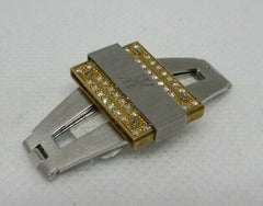 New Hublot Stainless Steel 18k Gold Diamond Deployant Buckle 1520 Series OEM
